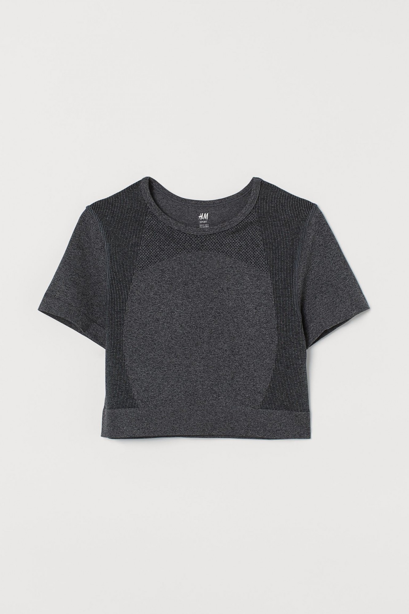 

Топ спортивный H&M SPORT L темно-серый 9145372sm