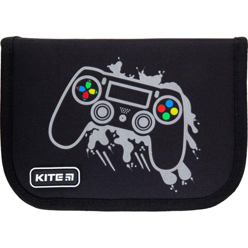 

Пенал Kite 1 відділення, 2 відвороти, з наповненням 622 Gamer