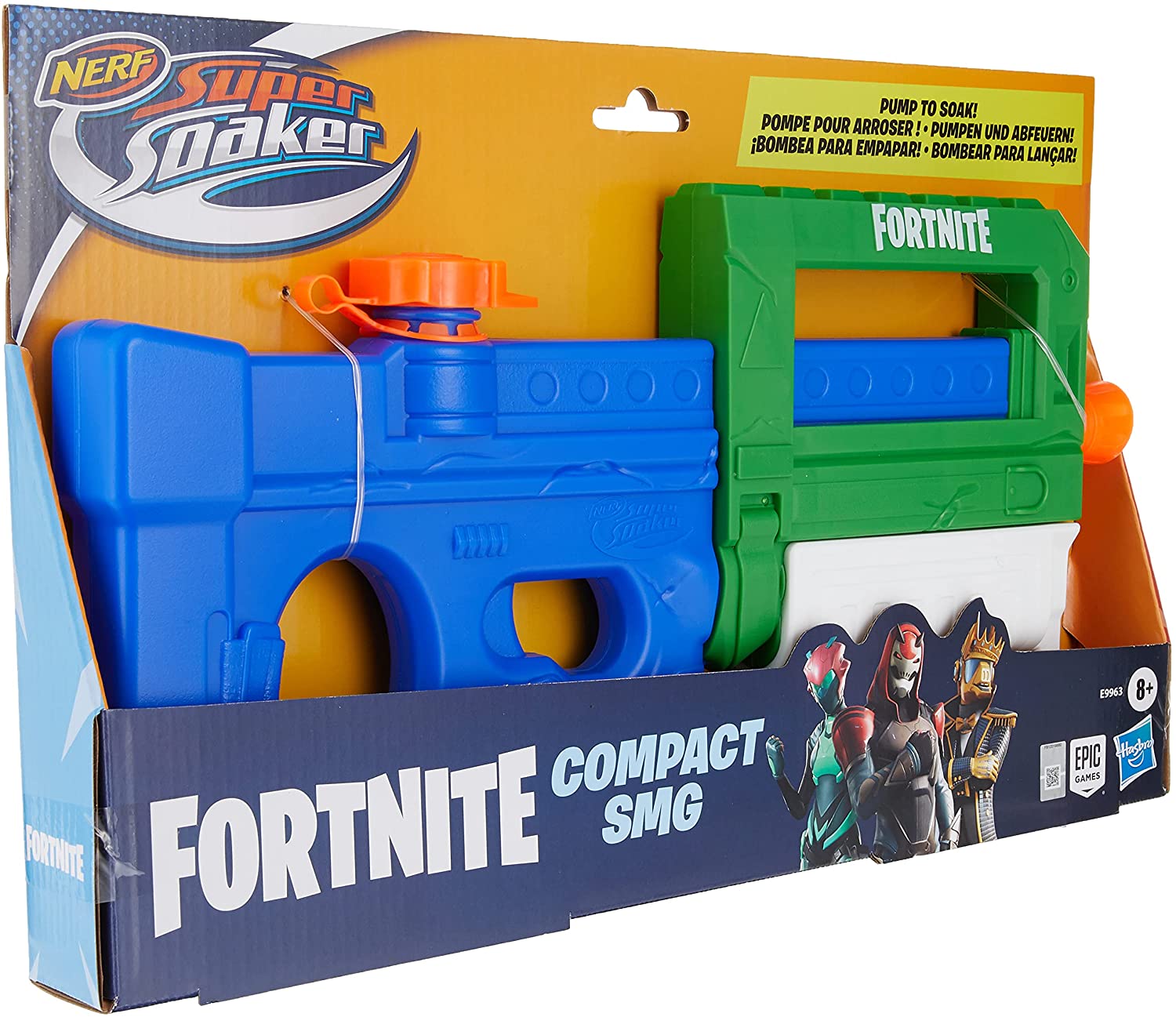 

Водный Бластер Nerf Фортнайт Compact SMG Super Soaker Hasbro E9963