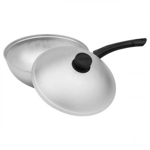 

Сковорода алюминиевая WOK с крышкой Биол 3002К (30см/5л)