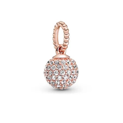 

Серебряный Шарм-Подвеска Пандора Rose Шар Паве #388686C01
