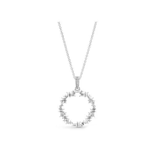 

Серебряное Колье Пандора Сияющая Искра #397546Cz-45