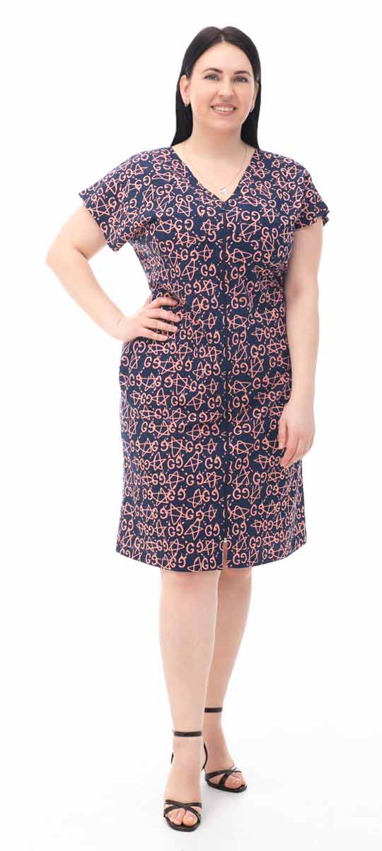 

Летний женский халат Bonita ТМ Бонита с цельнокроеным рукавом, звездочки  р (С004, Летний женский халат Bonita ТМ Бонита с цельнокроеным рукавом, звездочки 54 р (С004-54)