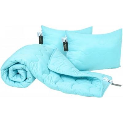 

Одеяло MirSon Набор шерстяной №1679 Eco Light Blue Одеяло 140х205+ подушки