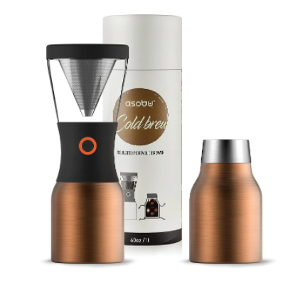

Набор для заваривания кофе Asobu Pour Over 1 л с термосом медный(PO300 COPPER/BLACK)