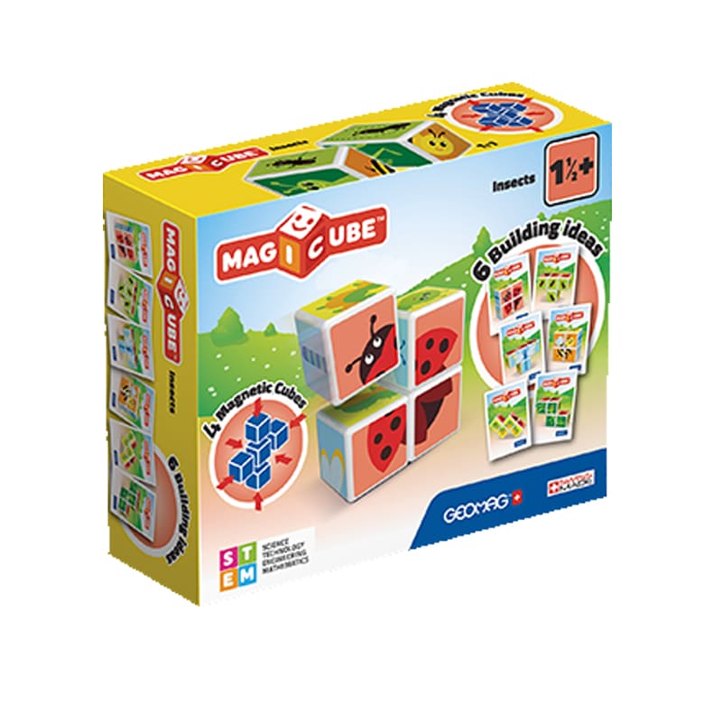 

Магнитные кубики Geomag Magicube Насекомые (4 кубика)