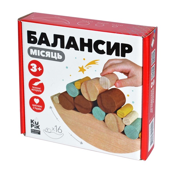 

Деревянная игра Igroteco балансир Месяц (16 деталей)