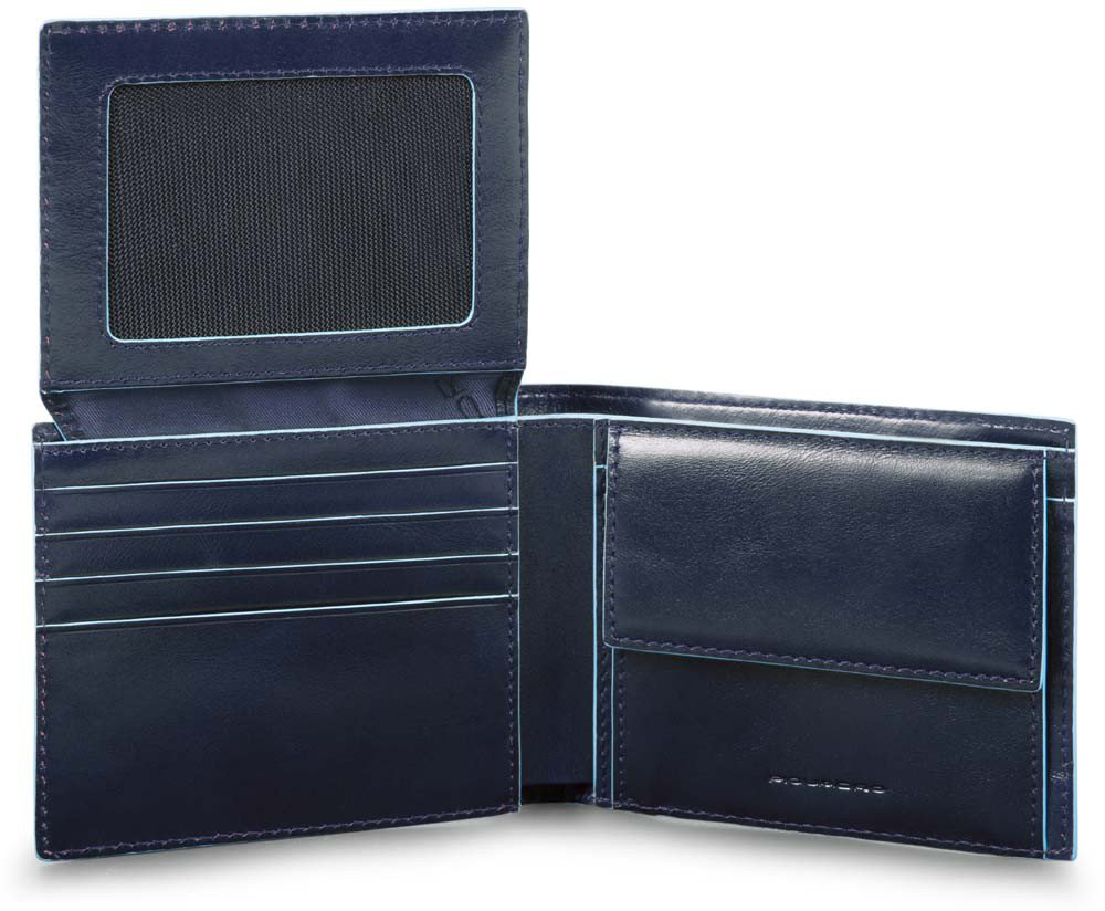 

Портмоне Piquadro BL SQUARE/N.Blue гориз. с отдел. для док. и монет с RFID защитой PU4518B2R_BLU1