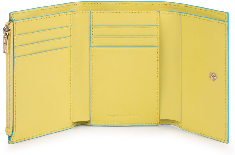 

Портмоне Piquadro BL SQUARE/L.Yellow верт. с отдел. для 6 кред.карт с RFID защитой (8,5x12x2,5) PD4571B2R_G5
