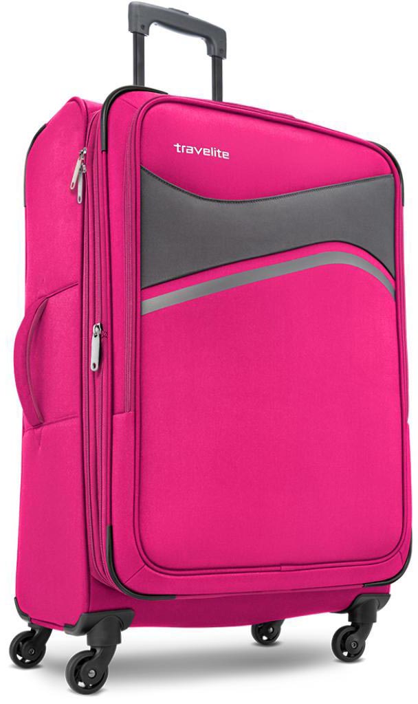 

Чемодан Travelite WAVE/Pink на 4 колесах L exp. (97/110л,3,7кг) (47x75x29см) TL087449-16
