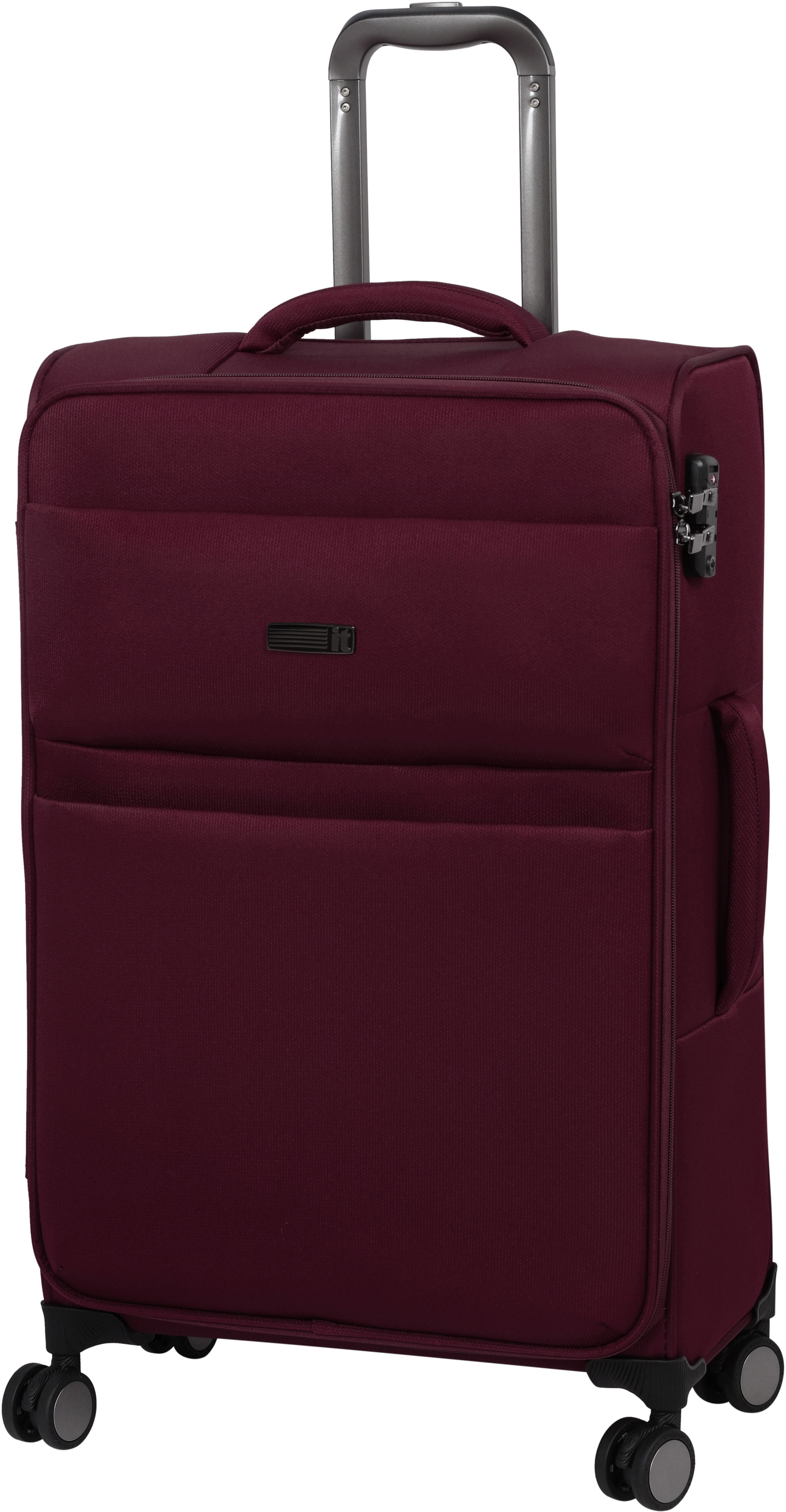 

Чемодан IT Luggage DIGNIFIED/Ruby Wine на 4 колесах M (57л,3кг) (42x70,5x24см) IT12-2344-08-M-S128