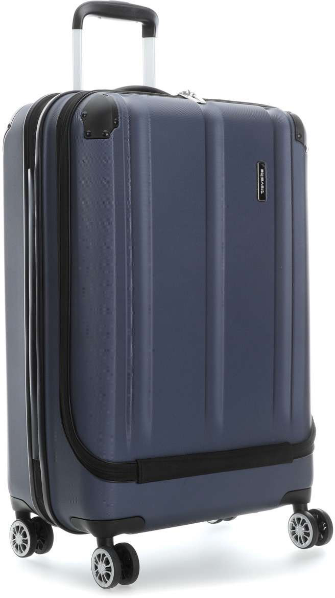 

Чемодан Travelite CITY/Navy на 4 колесах M с карманом д/ноутбука 17,3" (44л,3,7кг) (44x68x26см) TL073045-19