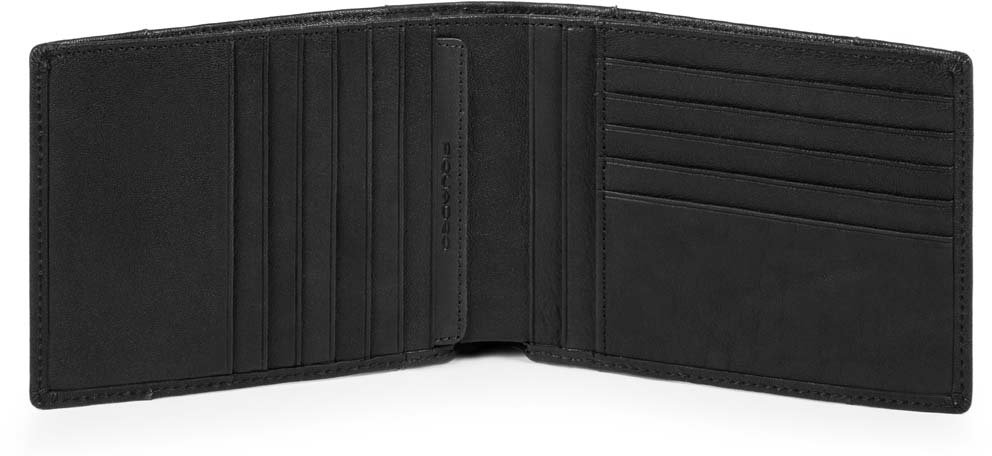 

Портмоне Piquadro BRIEF/Black с отдел. для 12 кред.карт с RFID защитой (12,5x9,5x2) PU1241BRR_N
