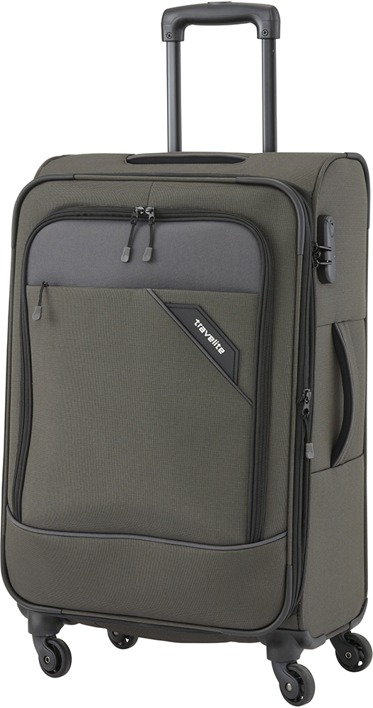 

Чемодан Travelite DERBY/Anthracite на 4 колесах L exp. (102/115л,3,5кг) (47x77x30/34см) TL087549-03
