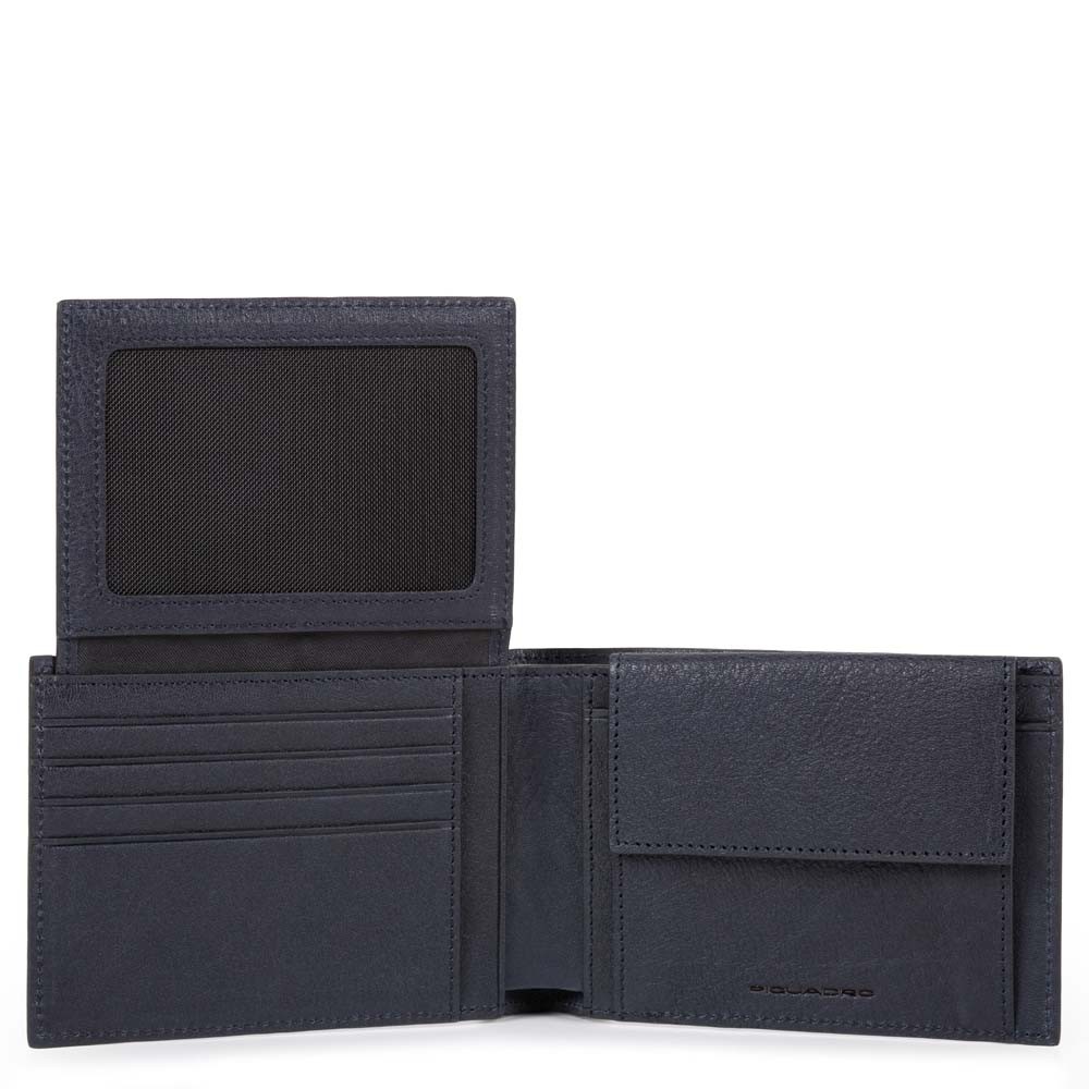 

Портмоне Piquadro BK SQUARE/Blue гориз. с отдел. для док. с RFID защитой (12,5x9x2,5) PU1392B3R_BLU