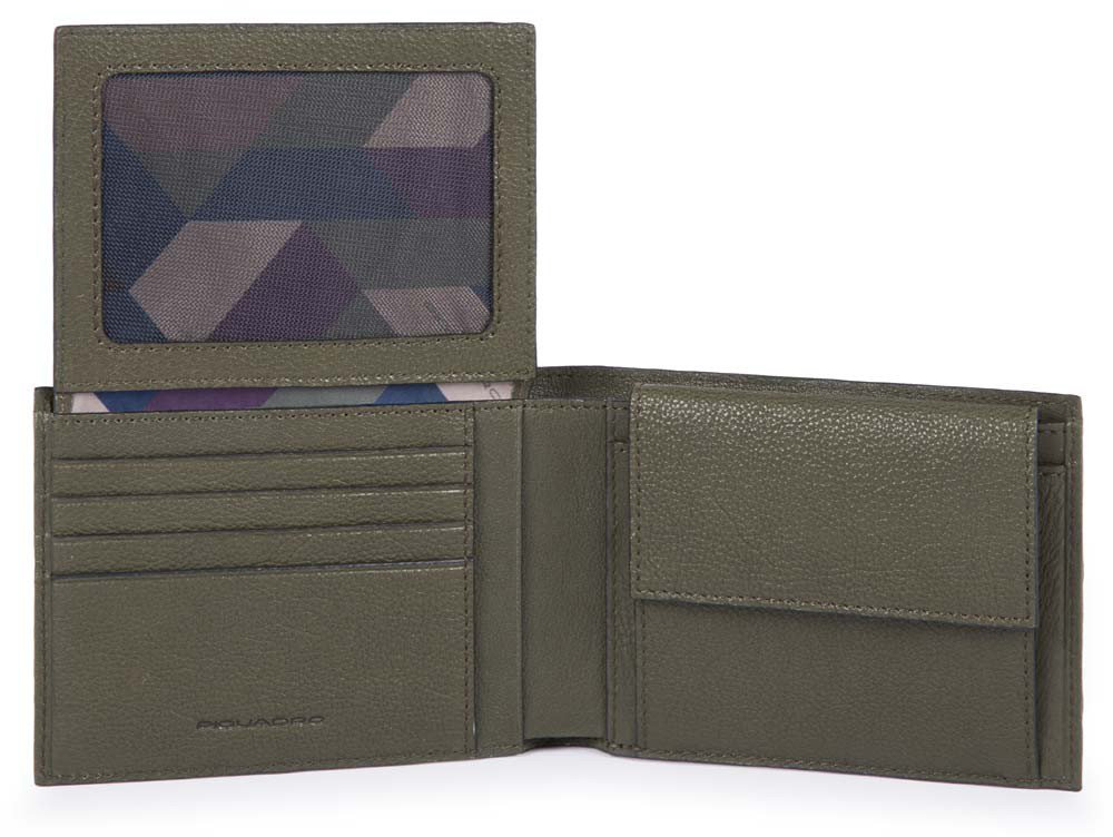 

Портмоне Piquadro B3S/Green гориз. с отдел. для док. с RFID защитой (12,5x9,5x2,5) PU1392B3SR_VE