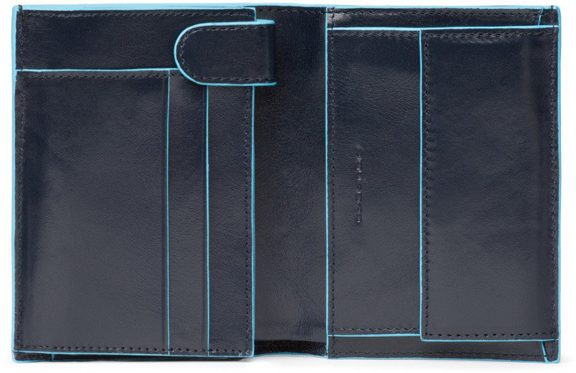 

Портмоне Piquadro BL SQUARE/N.Blue верт. с отдел. для монет (9,5x12,5x2) PU1740B2_BLU1