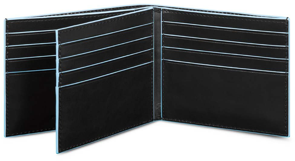

Портмоне Piquadro BL SQUARE/Black гориз. с отдел. для 16 кред.карт с RFID защитой (11,5x9x2) PU4217B2R_N