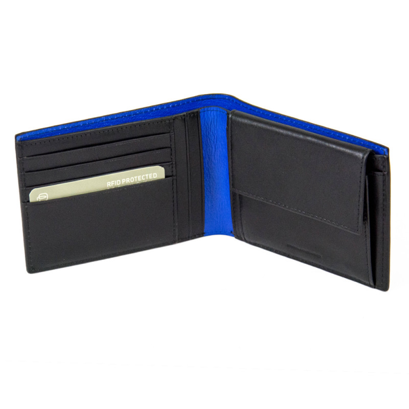 

Портмоне Piquadro BOLD/Black с отдел. для монет с RFID защитой (12,5x9x2) PU257BOR_N