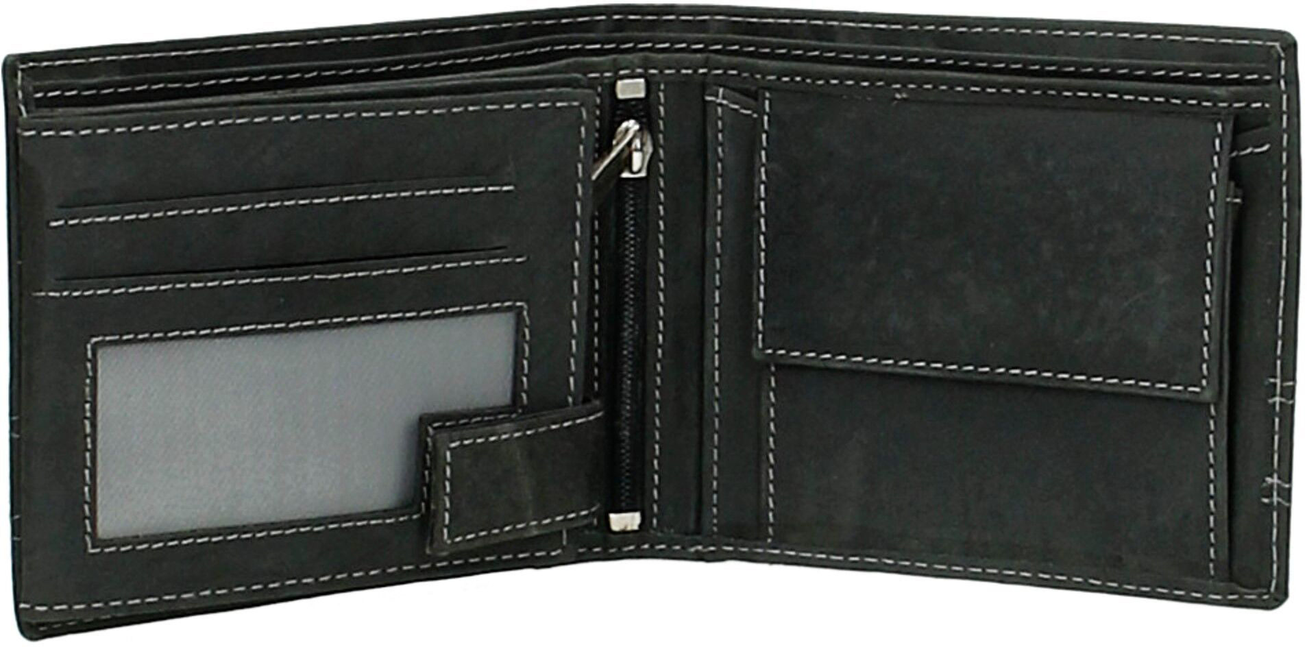 

Портмоне Enrico Benetti LEATHER/Black гориз. с отдел. для монет (12,5x9,5x2см) Eb67003 000