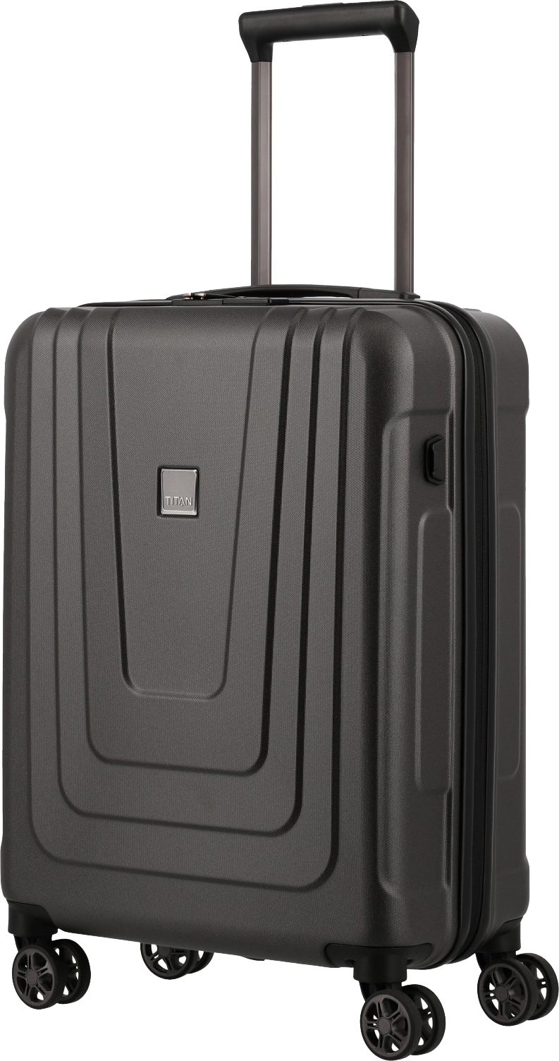 

Чемодан Titan X-RAY PRO/Atomic Steel на 4 колесах S з USB (40л,2,6кг) (40x55x20см) Ti700926-84