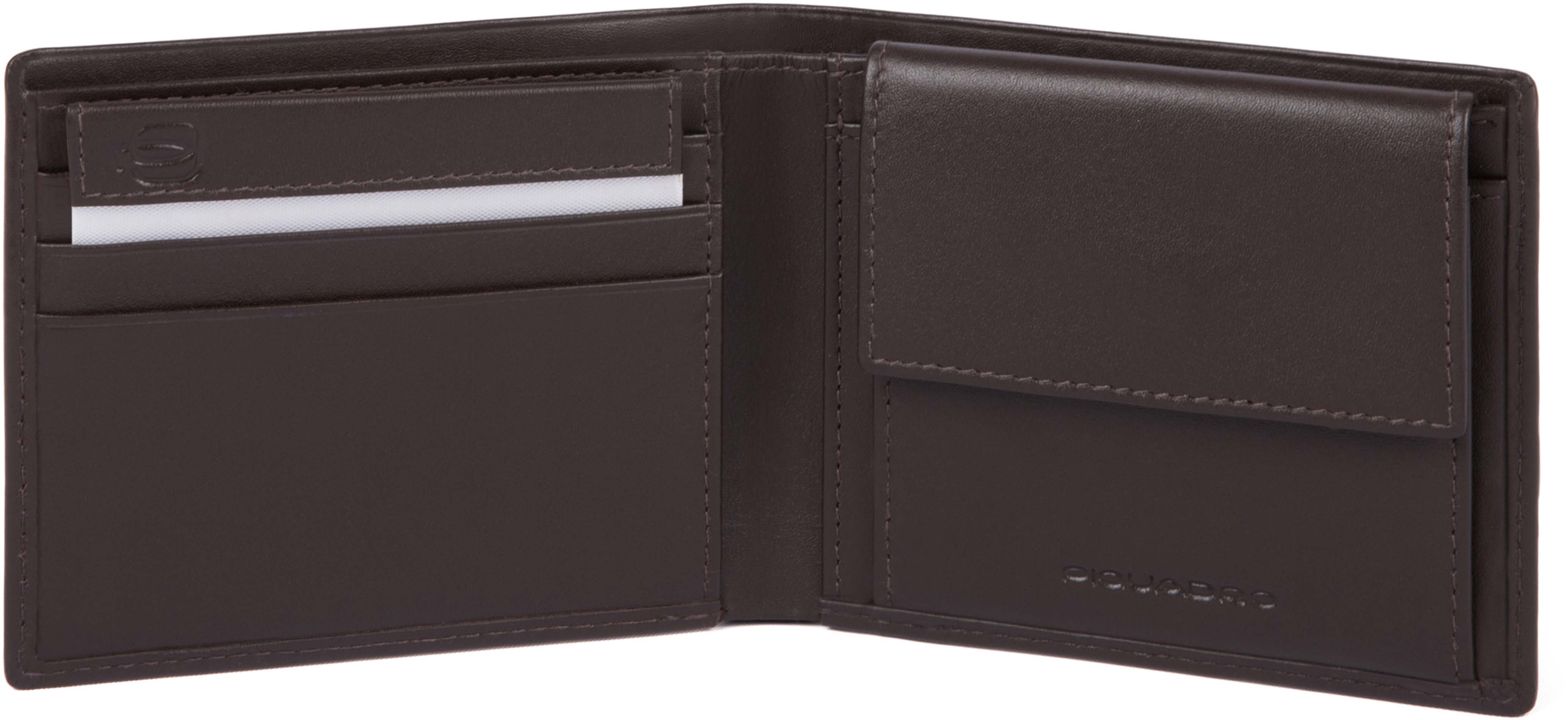 

Портмоне Piquadro TAG/D.Brown гориз. с отдел. для монет с RFID защитой PU4188TAGR_TM