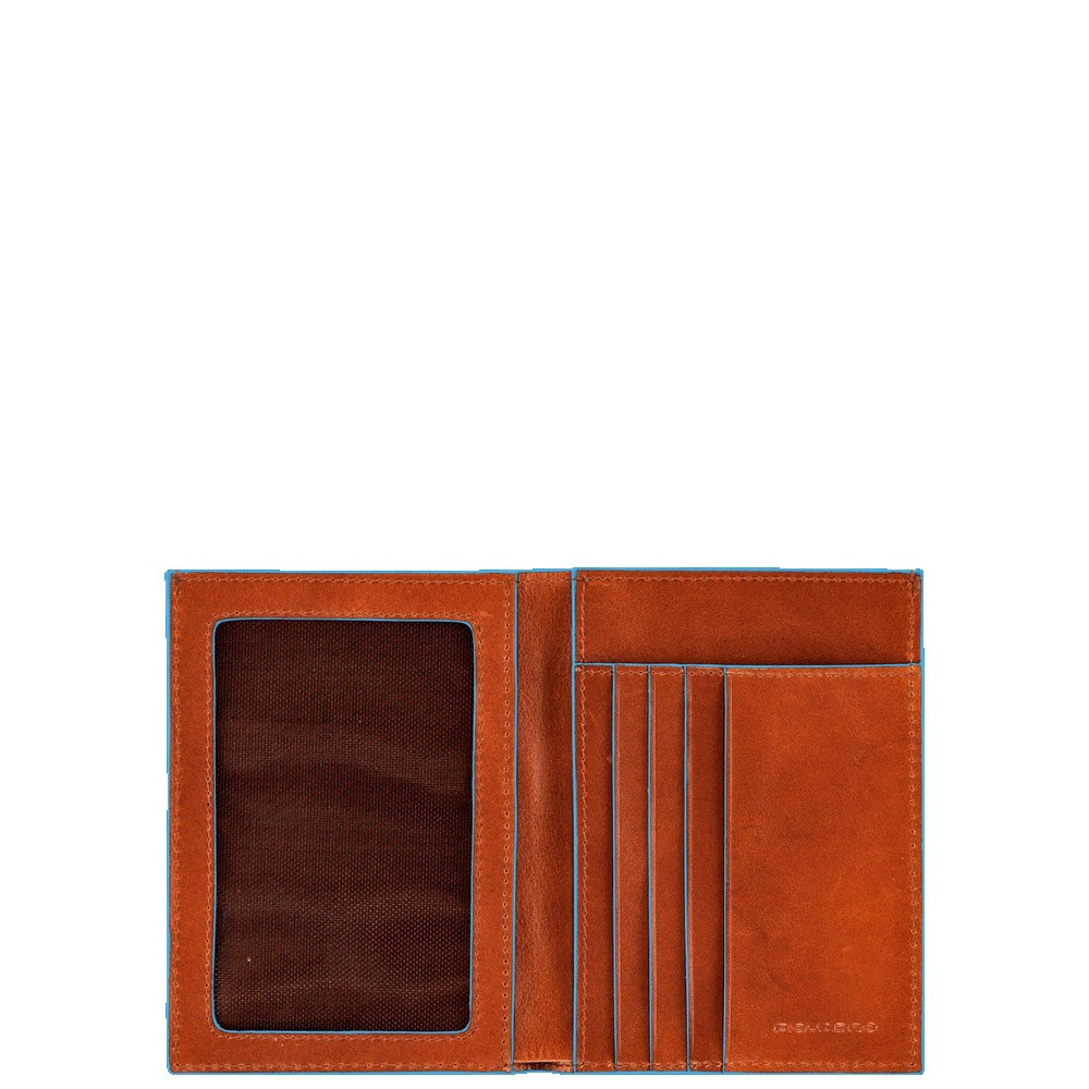 

Портмоне Piquadro BL SQUARE/Orange верт. с отдел. д/док. (9,5x12,5x1,5) PU1394B2_AR