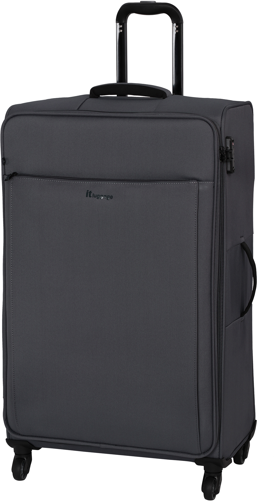

Чемодан IT Luggage ACCENTUATE/Steel Gray на 4 колесах L (81л,3,6кг) (46x80,5x26,5см) IT12-2277-04-L-S884