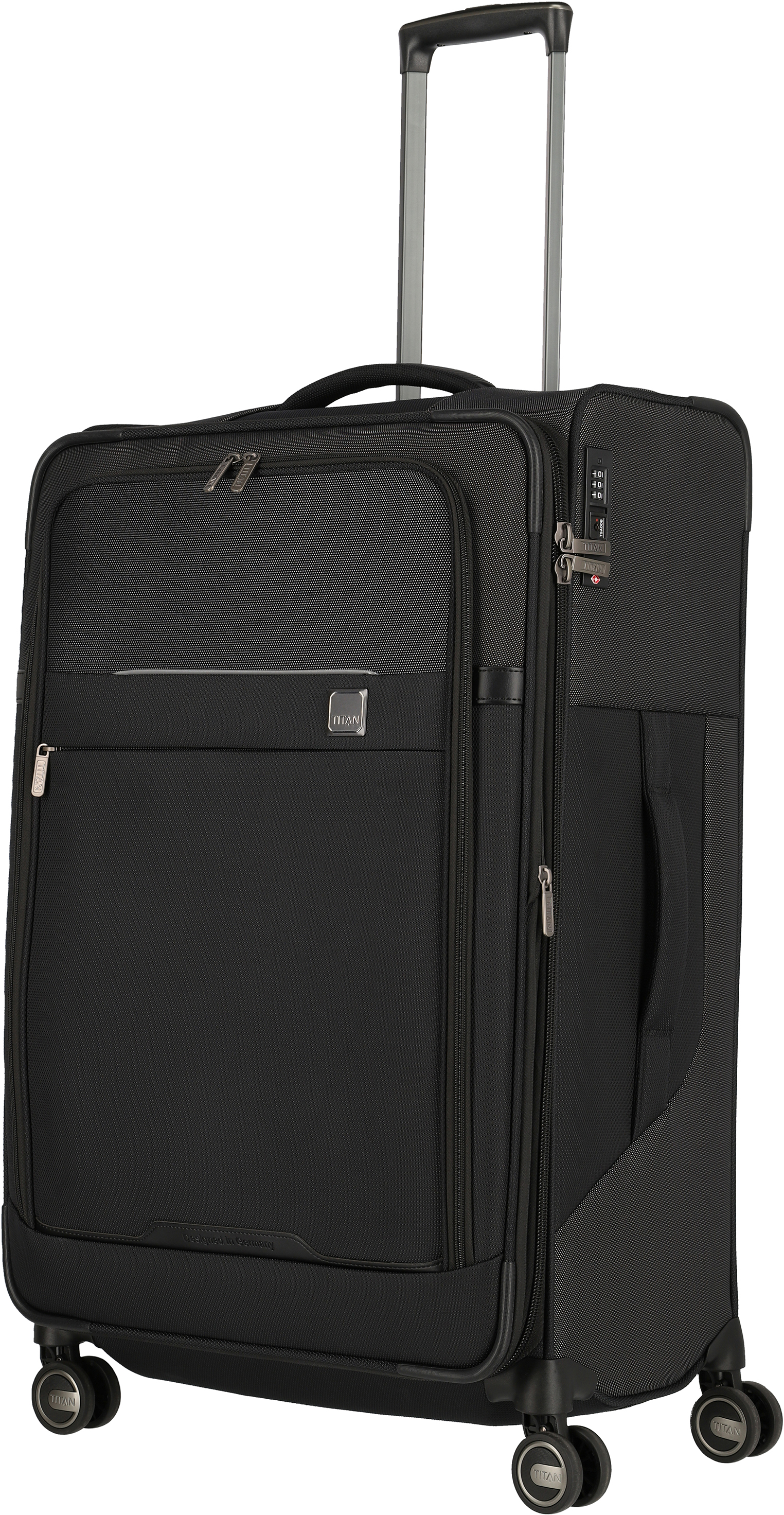 

Чемодан Titan PRIME/Black на 4 колесах L exp. (91/105л,3,7кг) (47x78x31/35см) Ti391404-00