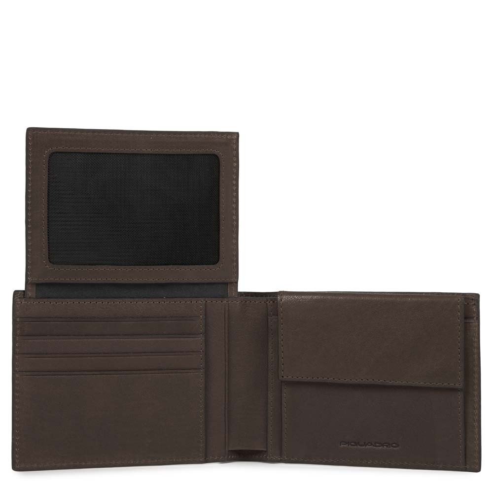 

Портмоне Piquadro BK SQUARE/D.Brown гориз. с отдел. для док. с RFID защитой (12,5x9x2,5) PU1392B3R_TM