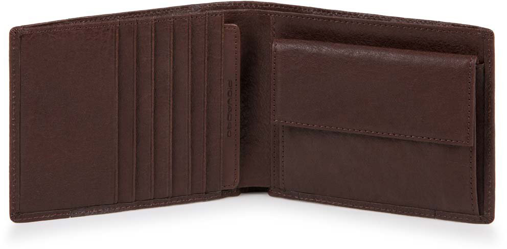 

Портмоне Piquadro BRIEF/D.Brown с отдел. для монет с RFID защитой (12x9,5x2) PU1239BRR_TM