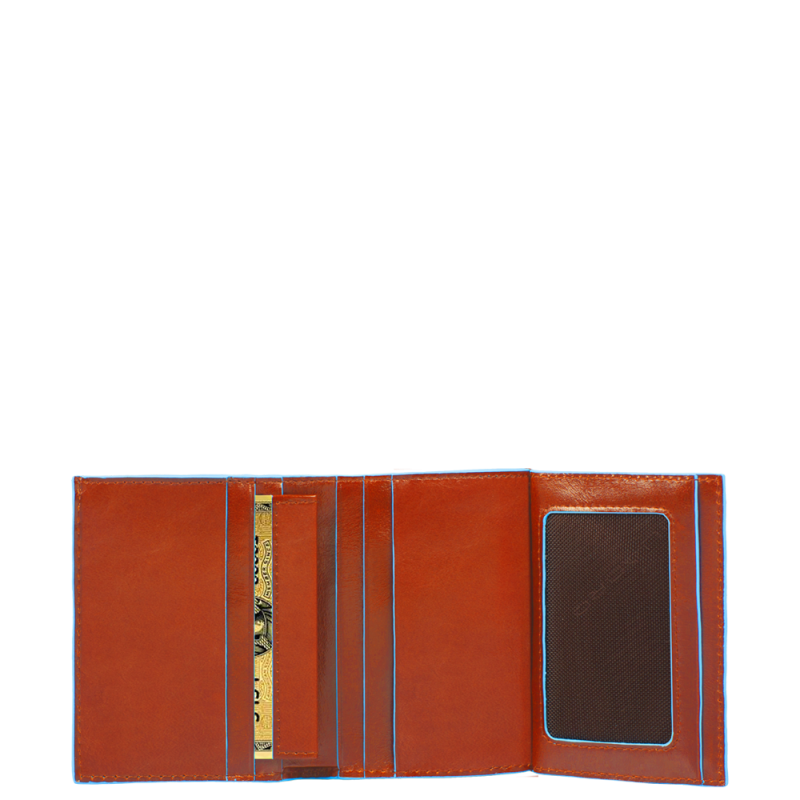

Портмоне Piquadro BL SQUARE/Orange верт. с отдел. д/док и 7 кред.карт (8,5x10x1,5) PU3244B2_AR