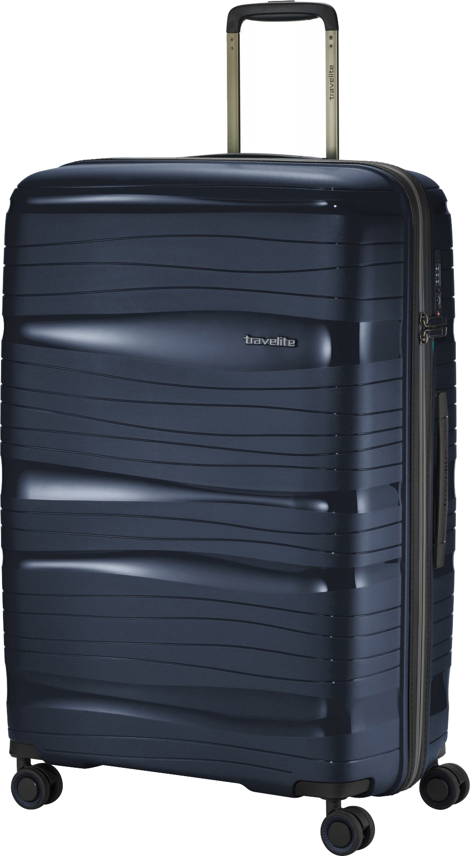 

Чемодан Travelite MOTION/Navy на 4 колесах L (105л,3,4кг) (51x77x30см) TL074949-19