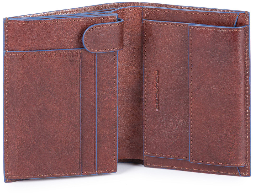 

Портмоне Piquadro B2S/D.Brown верт. с отдел. для монет с RFID защитой (9,5x12,5x2,5) PU1740B2SR_TM