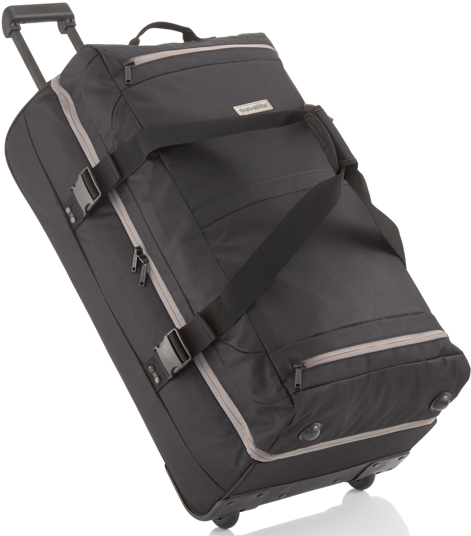 

Дорожная сумка на колесах Travelite BASICS/Black на 2 колесах (94л,3,7кг) (78x40x30см) TL096337-00