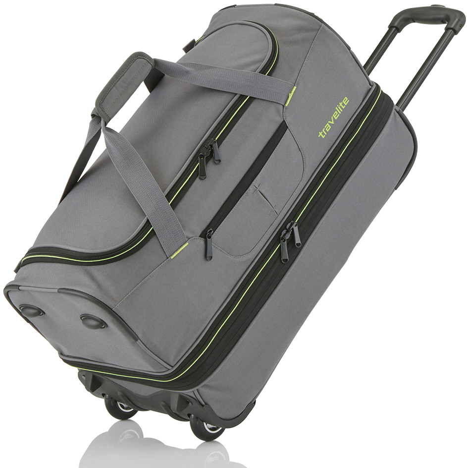 

Дорожная сумка на колесах Travelite BASICS/Grey на 2 колесах S exp. (51/64л,2,3кг) (55x32/40x29см) TL096275-03