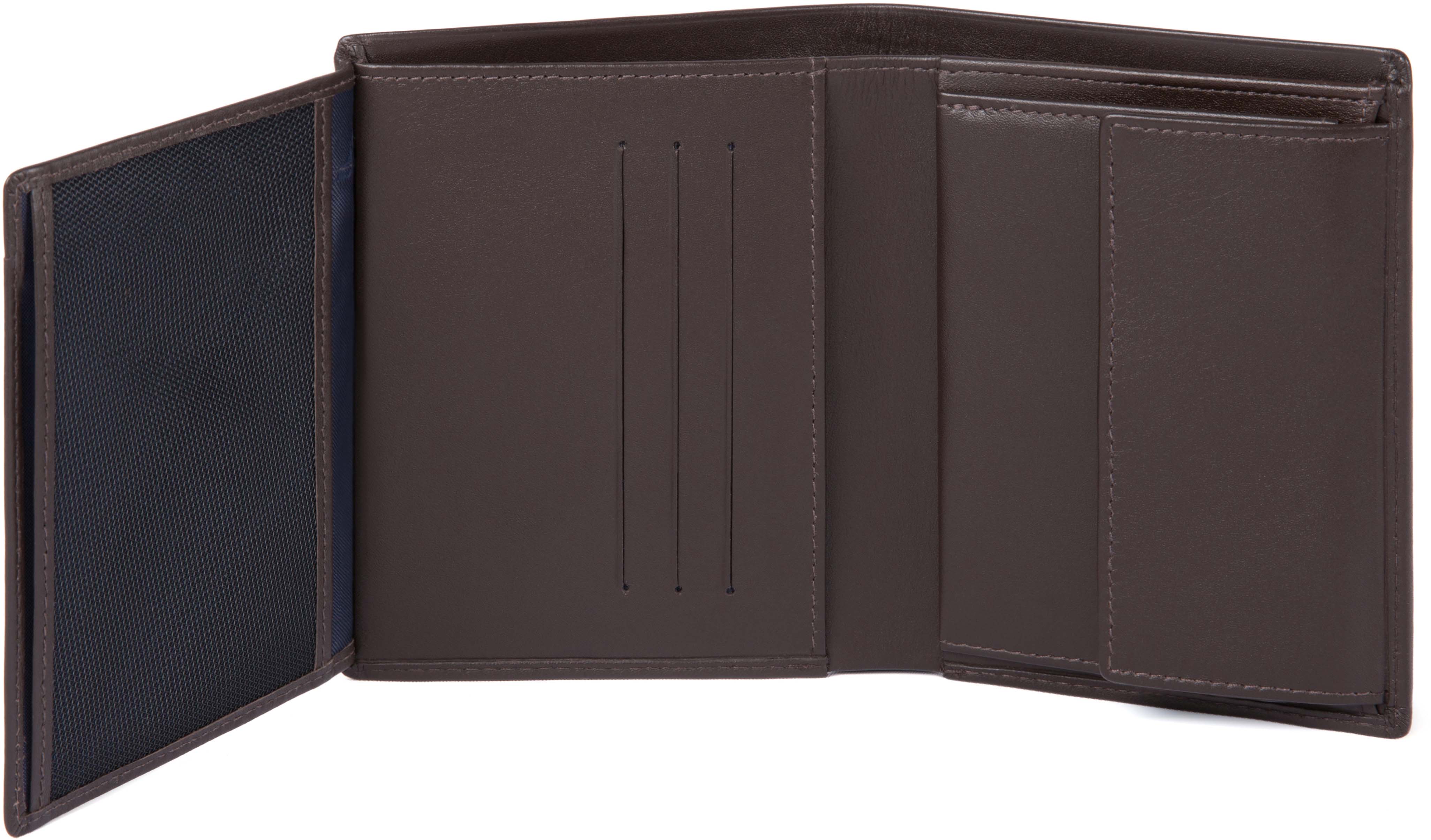 

Портмоне Piquadro TAG/D.Brown верт. с отдел. ID с RFID защитой PU4824TAGR_TM