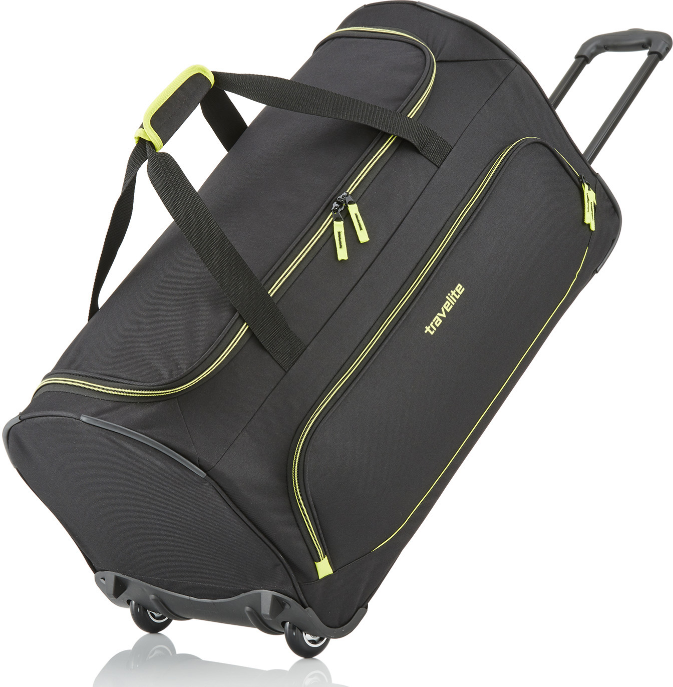 

Дорожная сумка на колесах Travelite BASICS/Black на 2 колесах 'Fresh' (89л,2,4кг) (71x36x35см) TL096277-00