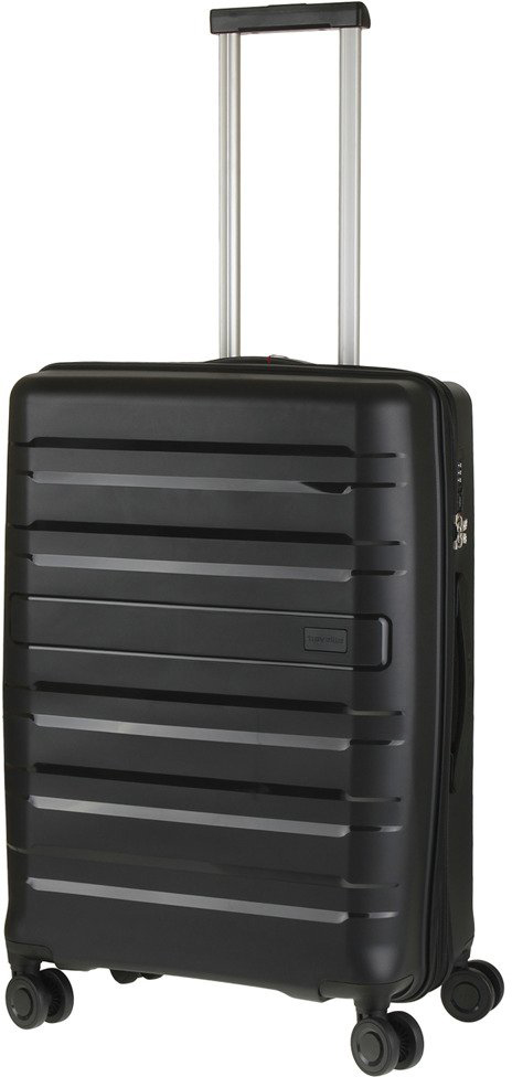 

Чемодан Travelite KOSMOS/Black на 4 колесах M exp. (72/80л,3,7кг) (45x67x27/31см) TL073948-00