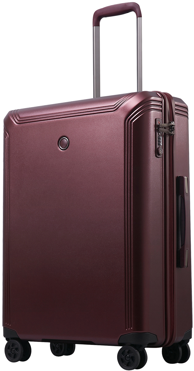 

Чемодан Echolac CIVIL/Burgundy на 4 колесах L (119л,4,5кг) (55x78x30см) EcPC162-401-19