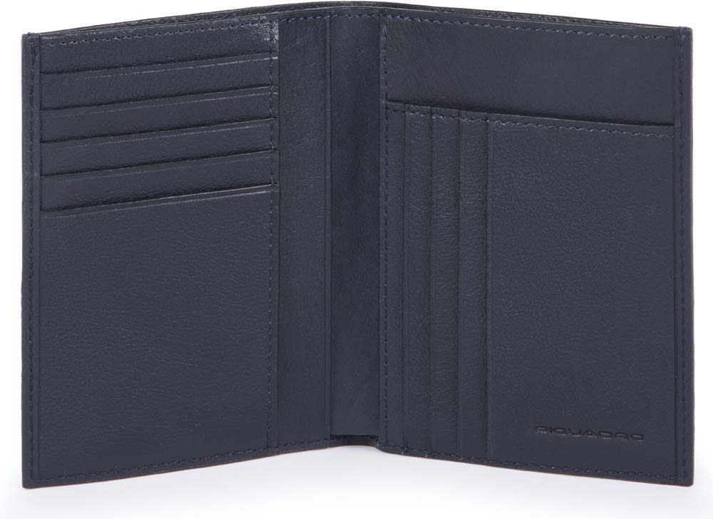

Портмоне Piquadro B3S/N.Blue верт. с отдел. для 9 кред.карт с RFID защитой (9,5x12,5x1,5) PU1393B3SR_BLU2