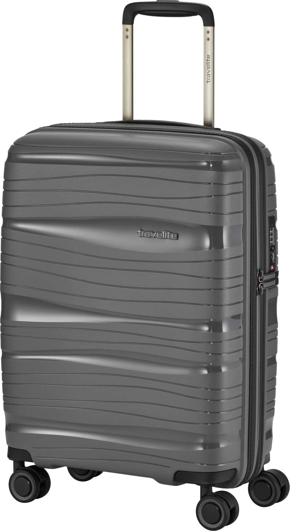 

Чемодан Travelite MOTION/Anthracite на 4 колесах S (37л,2кг) (39x55x20см) TL074947-03