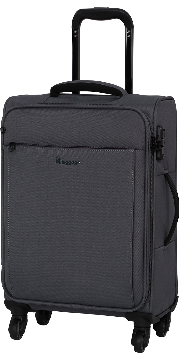 

Чемодан IT Luggage ACCENTUATE/Steel Gray на 4 колесах S (32л,2,4кг) (36x55x21см) IT12-2277-04-S-S884