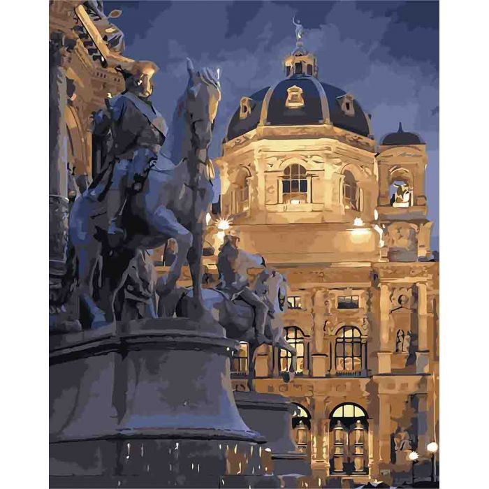 

Картина по номерам Идейка Вена в ночи 40х50см KHO3538