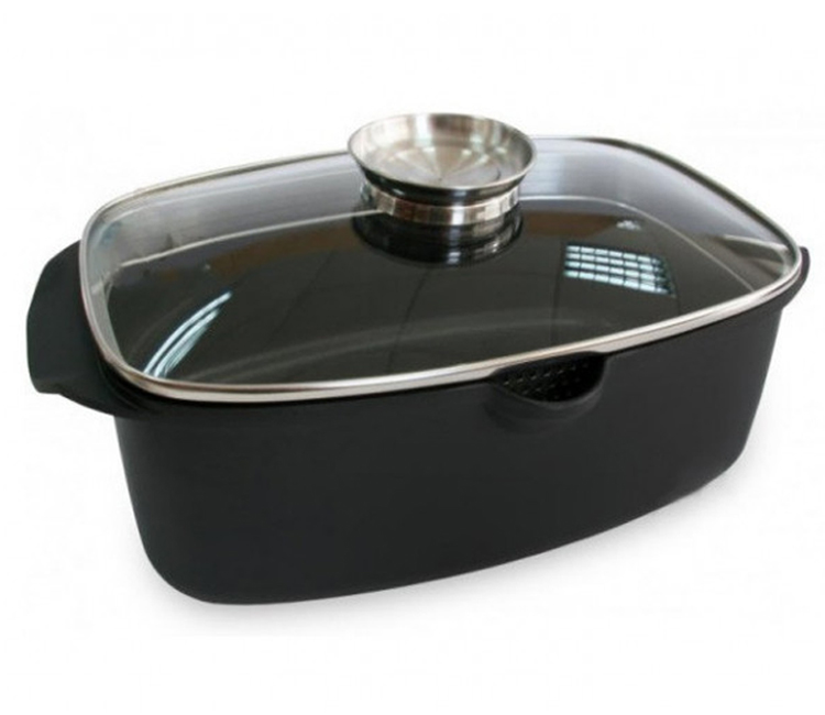 

Гусятница Lessner Black Pro 5,6 л с антипригарным покрытием 55873
