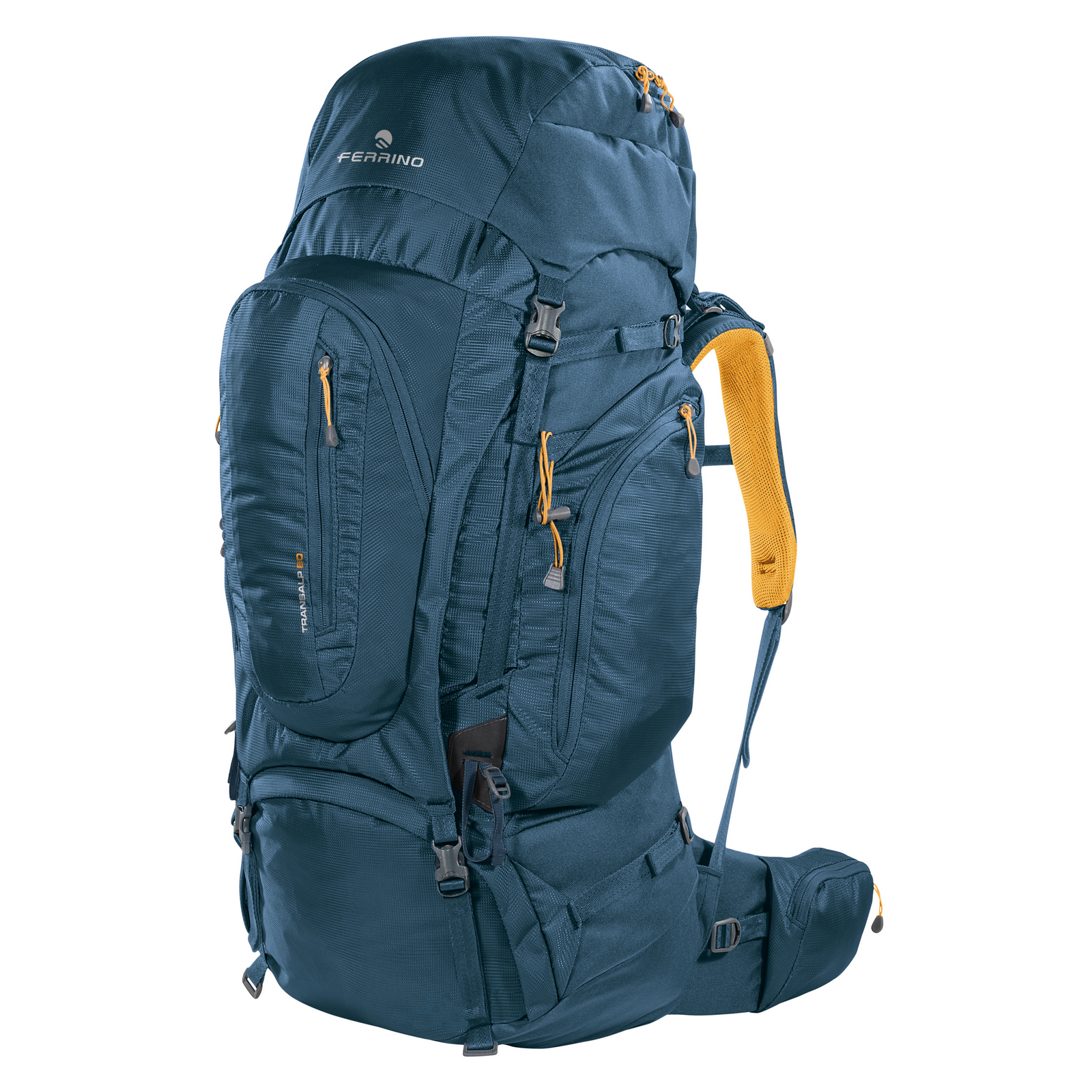 

Рюкзак туристический Ferrino Transalp 80 Blue/Yellow