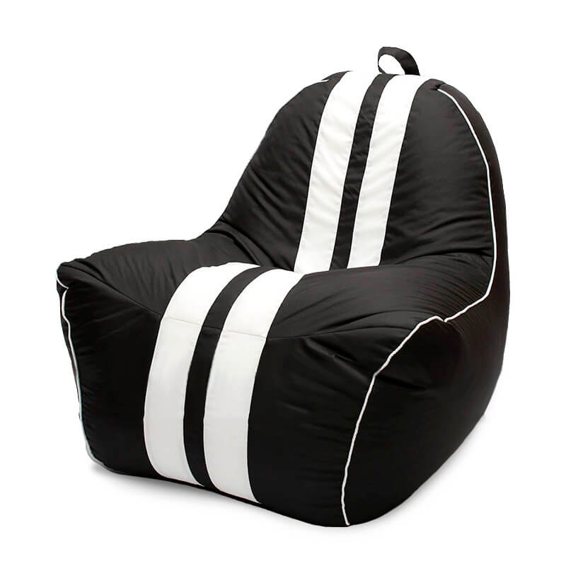 

Кресло-мешок SportCar SanchoBAG, материал Экокожа, цвет Черный: Черный + Белый