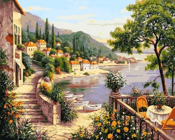 

Картина по номерам 40×50 см. Babylon Лазурный берег (VP 641)