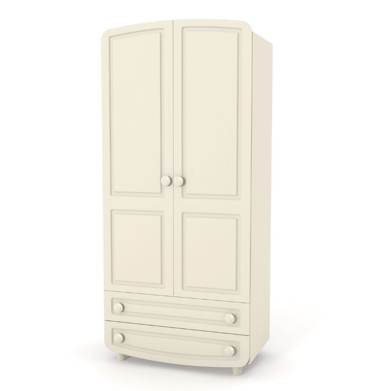 

Шкаф распашной в гостиную, детскую, спальню, прихожую Верес №1 ДСП/МДФ филенчатый слоновая кость