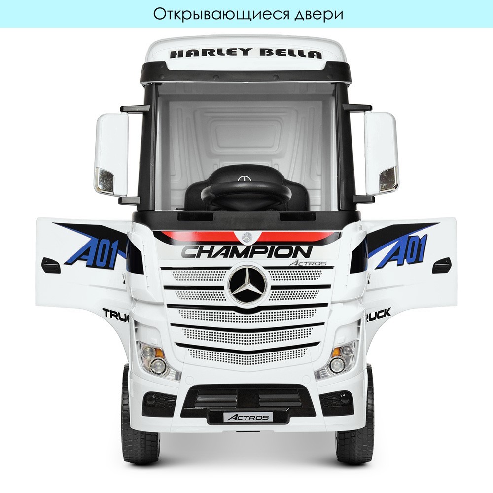 

Грузовик Mercedes Белый с прицепом M 4208EBLR-1(2)